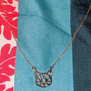 Geometric Cute Cat Necklace